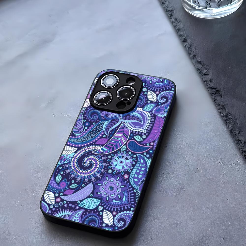 

Cashew Flower Vera Bradley Phone Case Tempered Glass For IPhone 17 13 14 16 12 15 11 Pro Max Plus Mini X XR SE2020 Coque iPhone 16 Pro Max