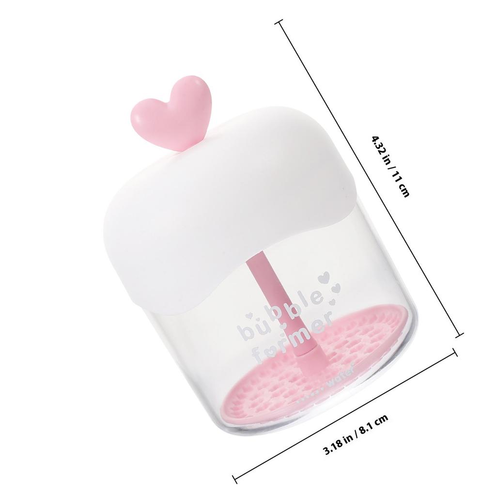 Transparent Foaming Bottle Portable Facial Foam Maker Manual Cleanser Bubble Maker Face Wash Frother Skincare Tool Deep