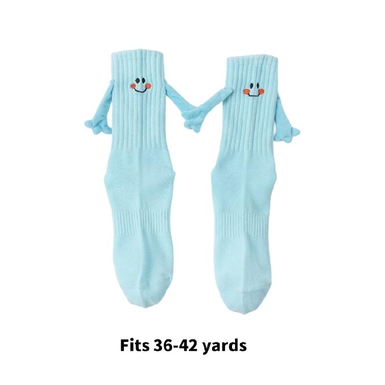 Magnetic Holding Hand Socks,Valentine Day Gifts Funny Couple Socks Magnetic Suction Doll Socks Boyfriend Girlfriend Sock