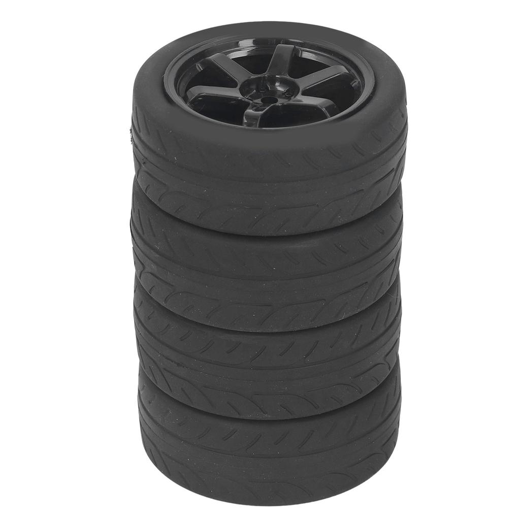 4 Pcs RC Car Tires Rubber Plastic RC Car Wheel for 01 02 XV01 XV02 1Celsius10 Remote Control Vehicle