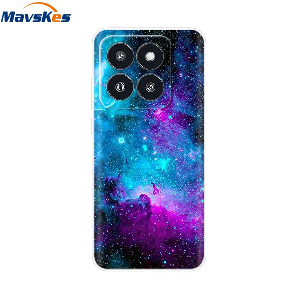 Phone Case For Xiaomi 14 Pro Case Soft Clear Painted Silicone Bumper Capa For Xiaomi 14 13T Mi 13T Pro Protect Transparent Cover