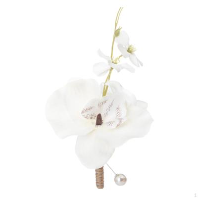 Artificial Flower Boutonniere for Groomsmen and Bridesmaid Suit Accessories