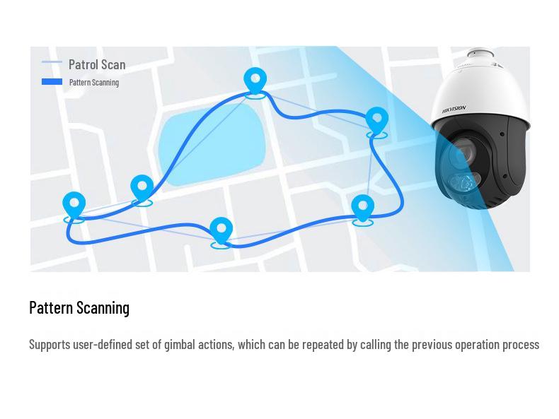 Hikvision 25x Zoom 360° PTZ Outdoor Camera with Mobile Remote Monitoring, Audio & Video Recording