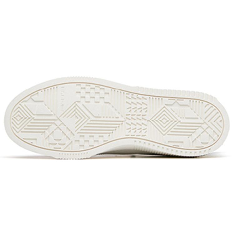 New Anta Life Collection Low Top Skateboard Shoes Men's Ivory White 112228040-1