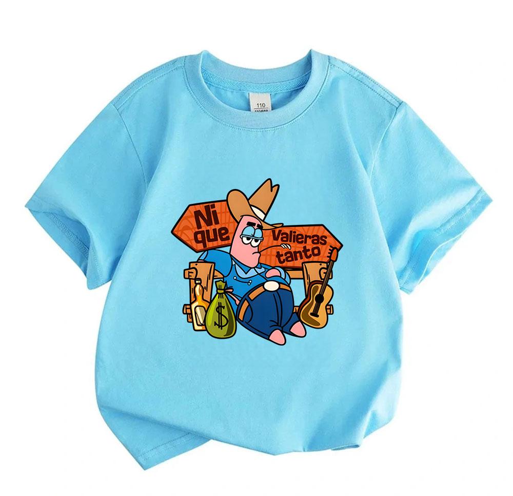 Kids Boys Girls 100% Cotton Crew Neck Short Sleeve T-Shirt,