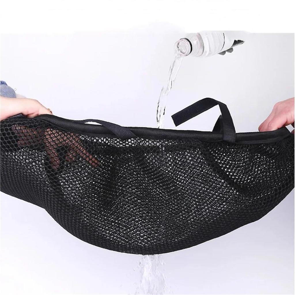 Motorcycle Mesh Seat Covers Insulated Fabric Breathable Anti-Slip Seat Covers Fit for Suzuki Bergman 200 AN200 Seat Kit