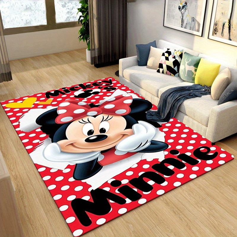1pc Mickey Pattern Area Rug Soft Flannel Floor Mat for Living Room,Office,Bedroom and Carpet,Sofa Coffee Table Floor Mat