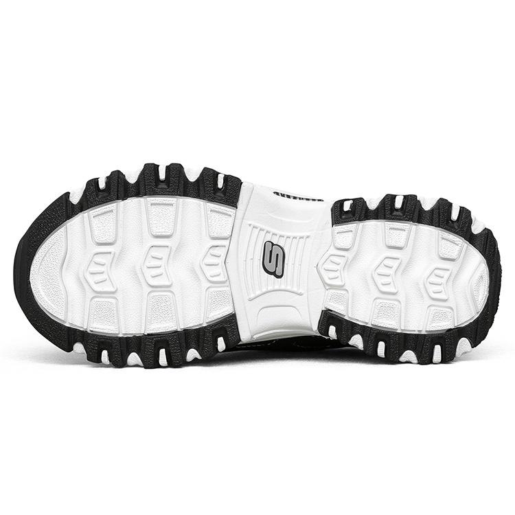 (GS) Skechers D'Lites 'Black White' Kids' 80587L-BKW