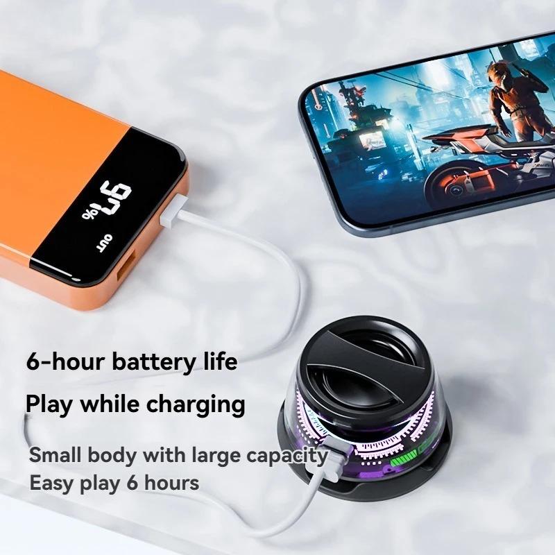 New Magnetic Portable Outdoor Blue Tooth Speaker Mini Sound Box Multifunctional RGB Colorful Stereo Sound Blue-tooth 5.3 Speaker