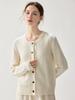 Elegant Twisted Cable Cashmere Cardigan - 2026 Autumn/Winter Women's Round Neck Thick Base Layer, Loose yet Slimming Outerwear