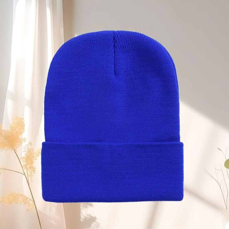 Czapka wełniana jesienno-zimowa czapka na zimno czapka dziergana dla pary czapka dziergana w kolorze cukierkowym wzór haftu tekst