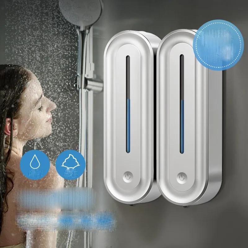 ABS Resin Wall-mounted Automatic Liquid Soap Dispensers Kitchen Touchless Induction Sensor Hotel Mall Bathroom Accessories ZG66
