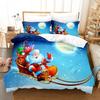 Christmas Duvet Cover Set Santa Claus Elk Children Bedding Set Holiday Gifts for Bedroom Decoration Queen King Full Size