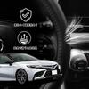 ElitingCar Toyota Camry Compatible Steering Wheel Premium Genuine Stylish 3D Car Reinforced Aging Easy Interior Dress Up Your Round 1 Piece Cover,
