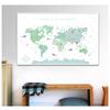 Animal Illustration World Map Wall Art Picture Kindergarten Printing and Painting Education Poster