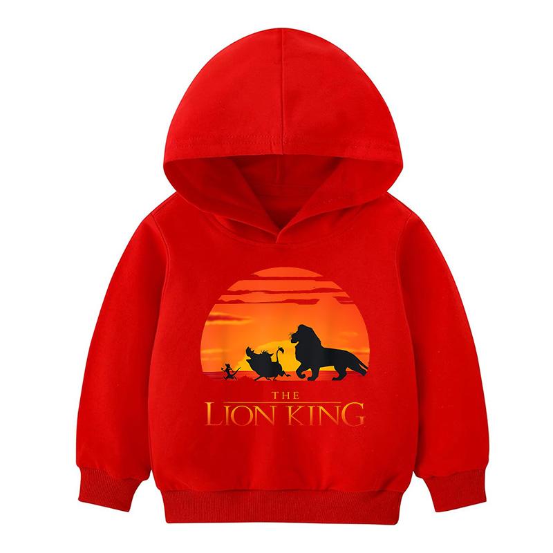 

Худи «Король Лев» для детей, принт HD, пуловер для мальчиков, полиэстер, повседневная толстовка для девочек, осенняя, популярная толстовка для подростков, возраст 4-14 лет 140