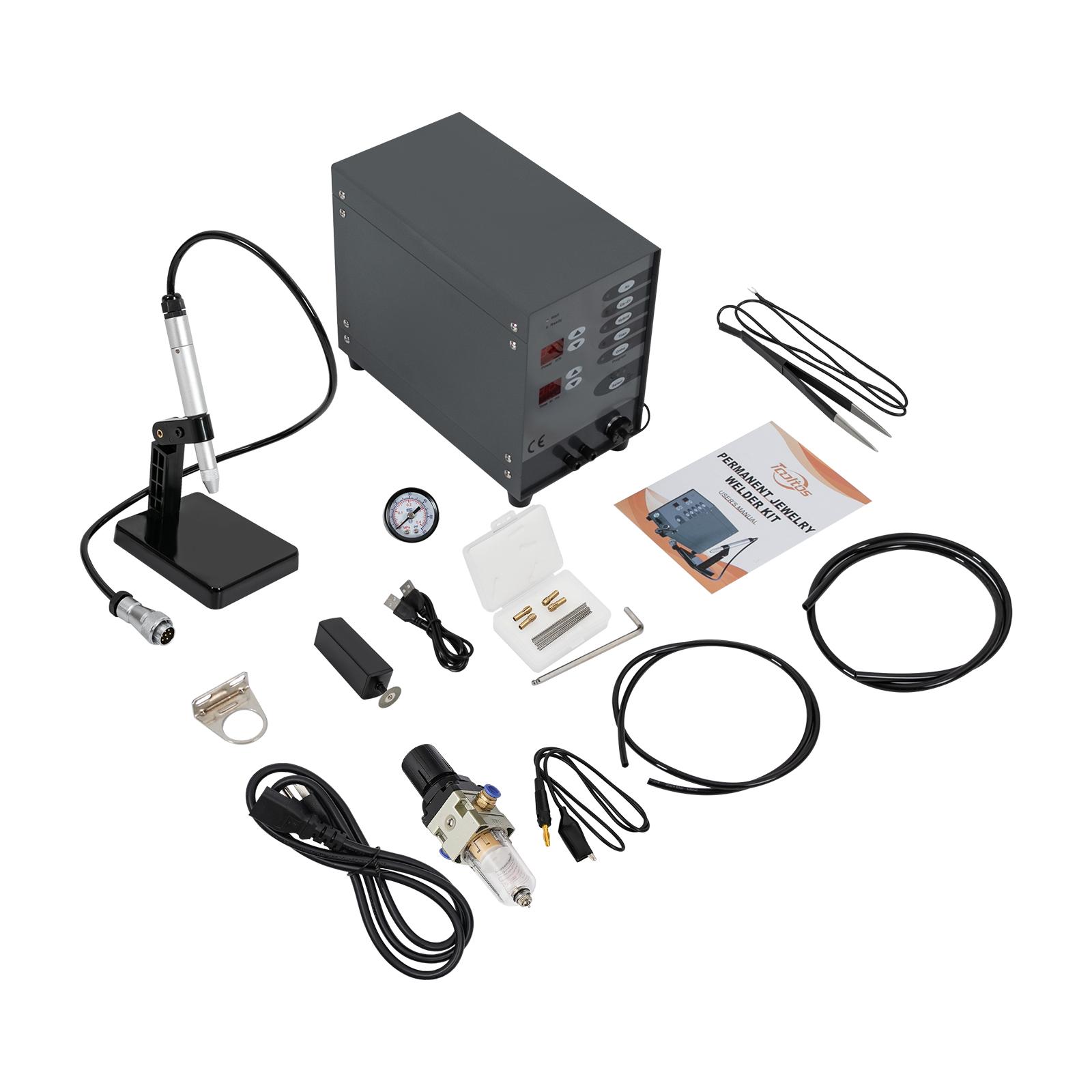 

Automatic CNC Pulse Argon Arc Tig Jewelry Spot Welding Machine Portable Spot Welder DIY Kit сірий