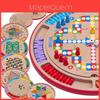Wooden Board Game Set With Educational Puzzles For Kids And Family Play