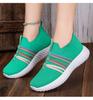 New Fashion Women Sneakers Mesh Breathable Sports Shoes Slip on Flat Anti-slip Woman Walking Shoes Casual Sneakers