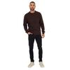 Threadbare Mens Oldcastle Ribbed Crew Neck Long-Sleeved Sweater Top