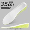 1Pair Sports Shock Absorption Insole for Feet Height Increase Templates Men Women Shoes Insoles 1.5cm/2.5cm/3.5cm Growing Sole