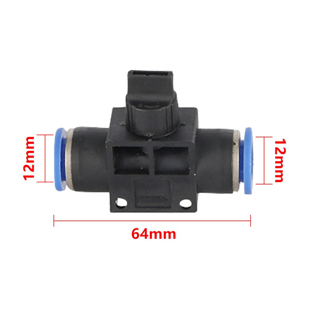 Pneumatic Trachea Quick-in Buckle-type Hand Valves 4/6/8/10/12mm Garden Lawn Irrigation Flow Limiting Speed Control Switch 5Pcs