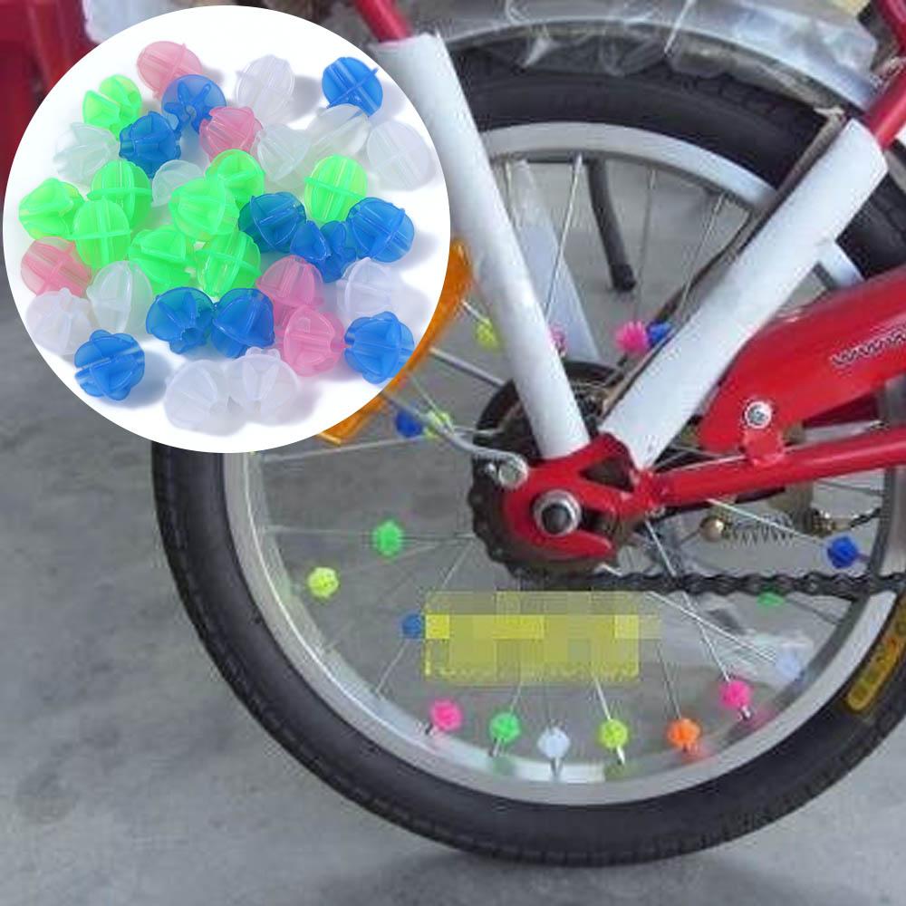 Decor Colorful Luminous Spoke Color Beads Bicycle Spoke Beads Spoke Wrap Tubes Bicycle Spoke Decor