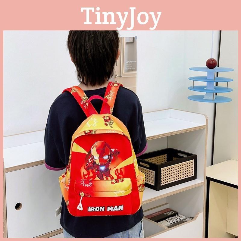 America Pattern Captain Kids School Backpack For Early Education