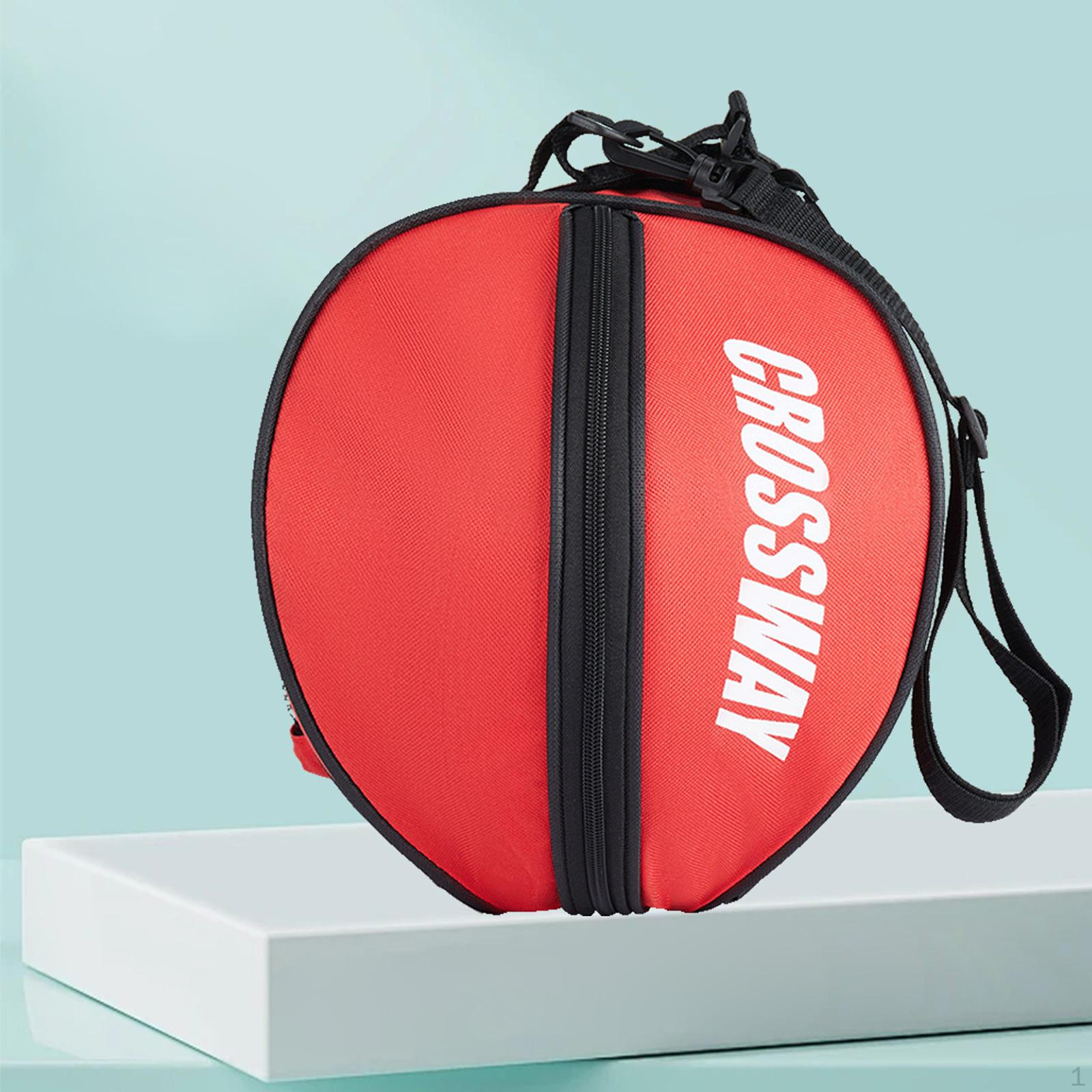 

Баскетбольная сумка через плечо, легкая, с карманом для хранения, держатель для футбольного мяча красный