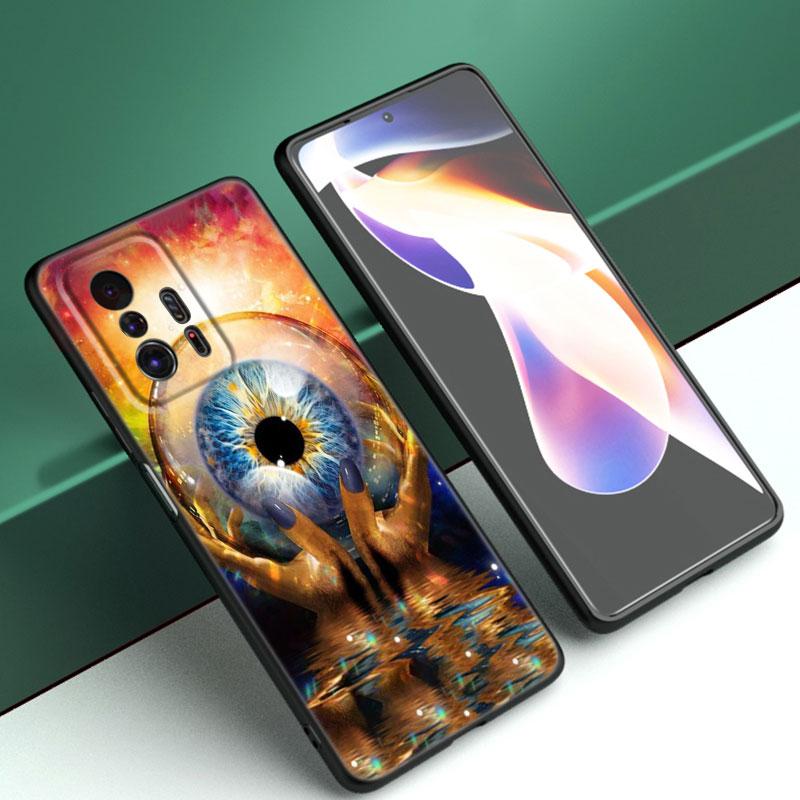 Blue Nazar Boncugu Evil Eye Phone Case For Xiaomi Mi A2 8 9 SE Note 10 10T 11 12 Lite 9T 11T 12S 12T Pro A3 6X 12X Black Cover