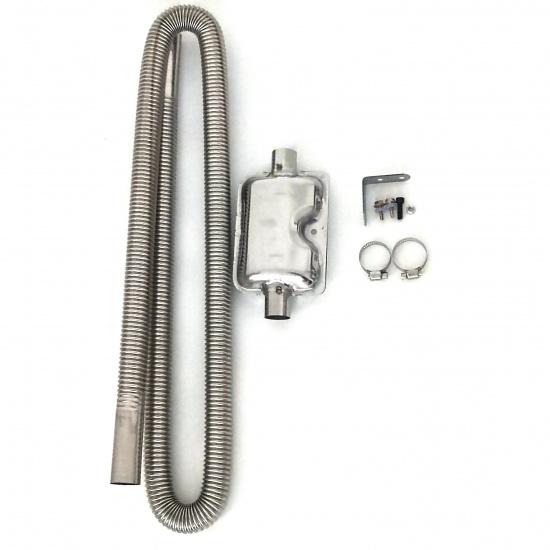 Air Diesel Parking Heater Stainless Steel Exhaust Pipe Tube Gas Vent Fuel Tank Muffler Silencer For Car Heaters Accessories