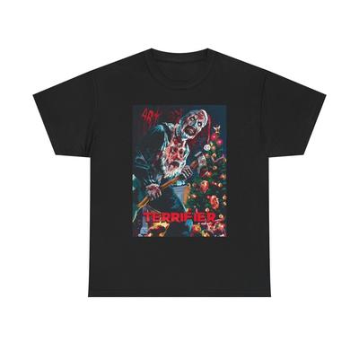 Terrifier Graphic T Shirt Christmas Horror Movie Unisex Heavy Cotton Tee Unisex T-Shirt