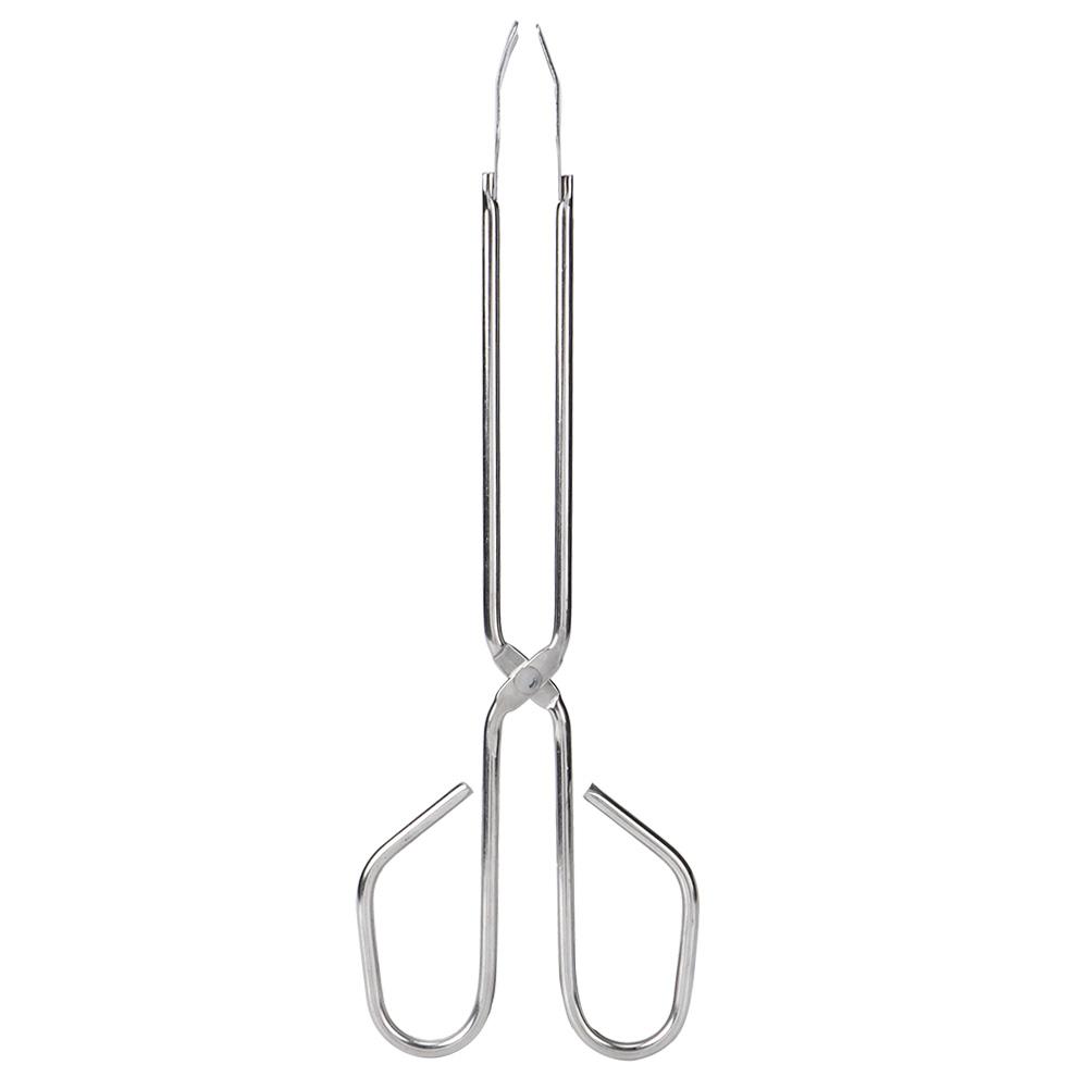 Stainless Steel Portable Long Handle BBQ Grill Food Clip Accessory Tongs Tool
