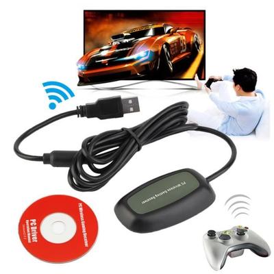Bezdrátový PC USB 2.0 přijímač pro Xbox 360 Herní ovladač USB přijímač PC adaptér pro Microsoft pro XBOX 360 s CD