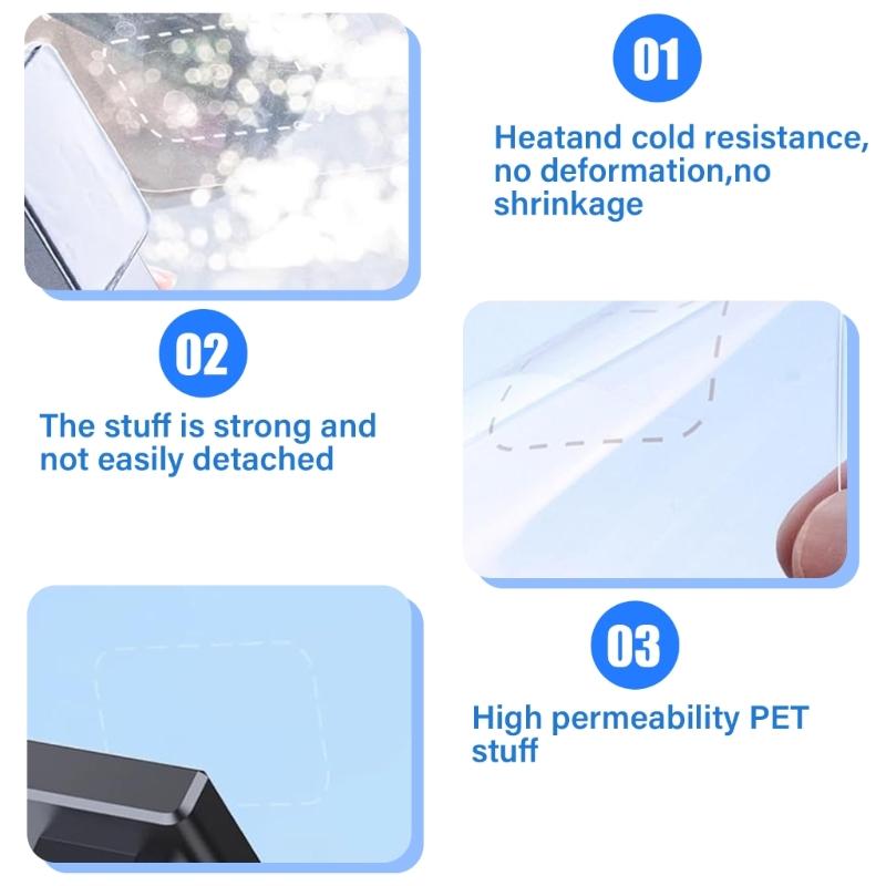Car Windshield Films Dashboard Camera Sticker Ensures Stable Recording Prevent Slipping For Weather Conditions 10pcs
