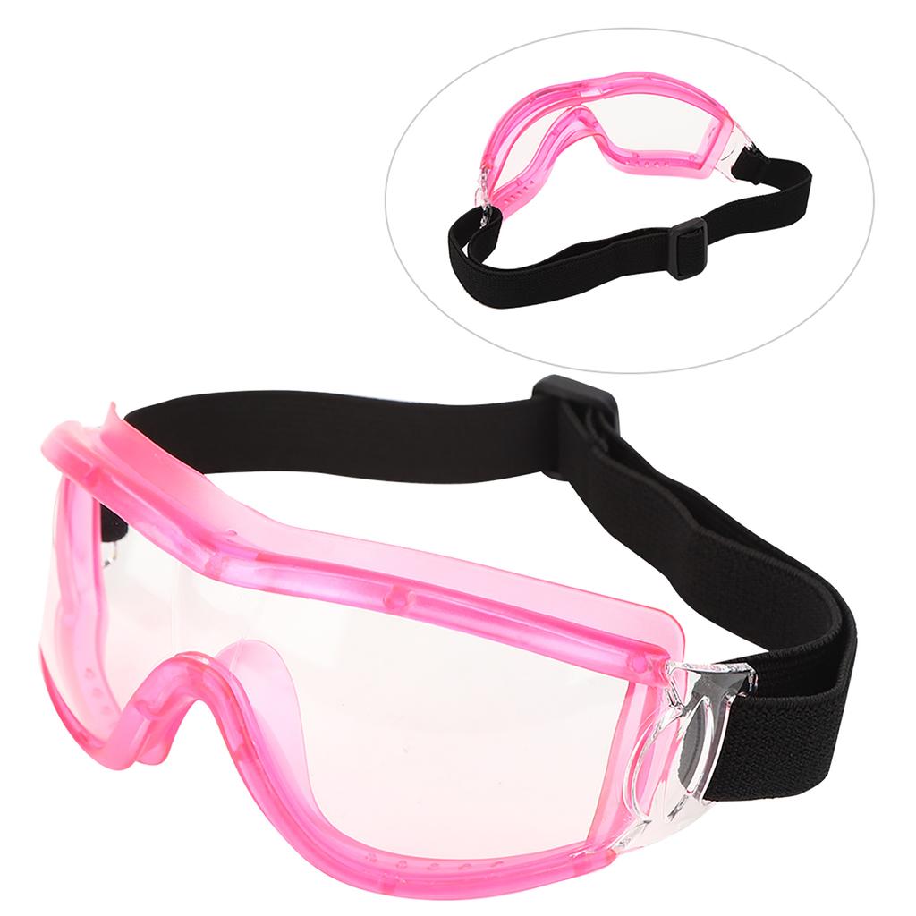 Children Safety Goggles AntiSpittle Kid Antifog Transparent Outdoor Protective Glasses(rose )