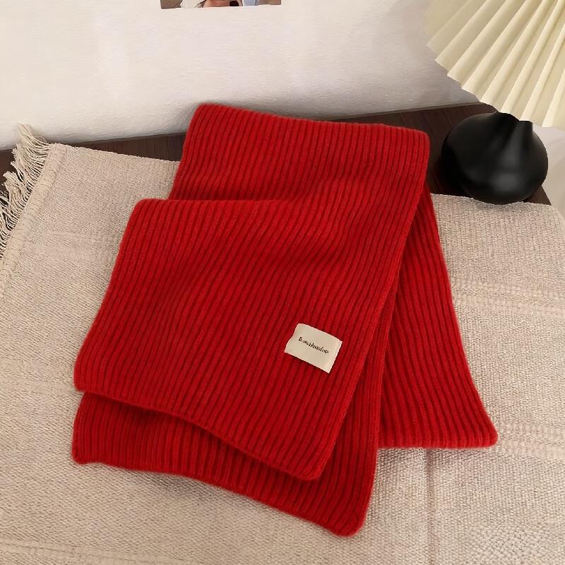 Yi Shan Yi Si Square Label Solid Knit Scarf 3-Pack