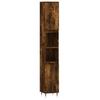 VidaXL Armoire de bain chêne fumé 30x30x190 cm bois d'ingénierie 831529