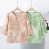 Chinese-Style Summer Tops: Stylish, Loose Three-Quarter Sleeve Shirts for Middle-Aged and Elderly Women
