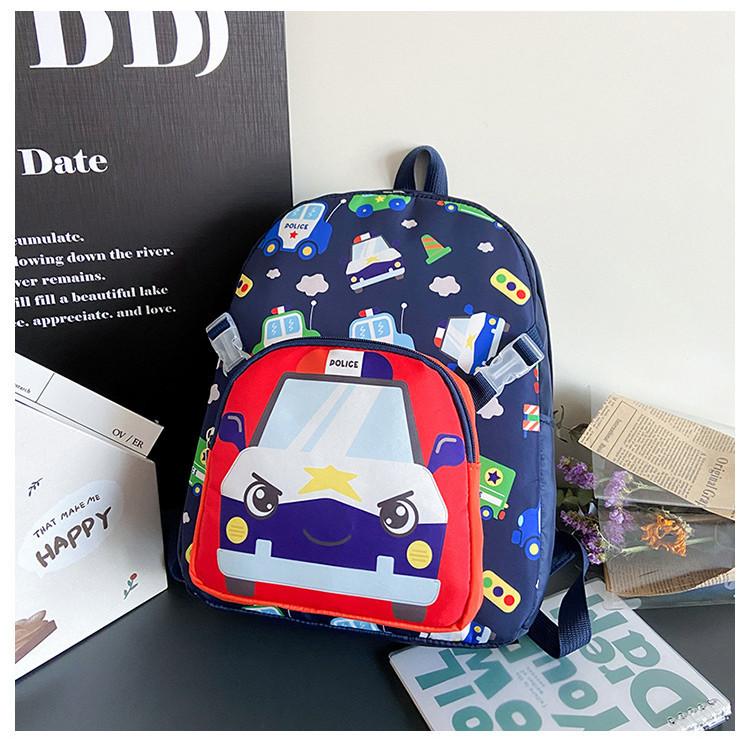 Adorable Cartoon Nylon Kindergarten Backpack Stylish Unisex Toddler Bag