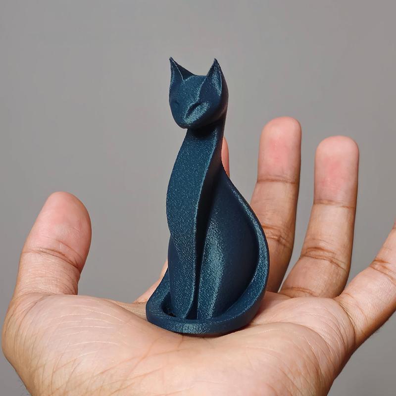 

3D Милый Кот-Мини Украшение Настольные Милые Статуэтки Для Домашнего Декора Автомобиля Подарки Другу синий