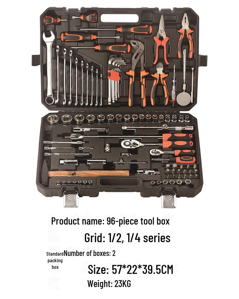 150-Piece Multi-Function Auto and Motorcycle Repair Tool Set with Socket Wrench Sleeve