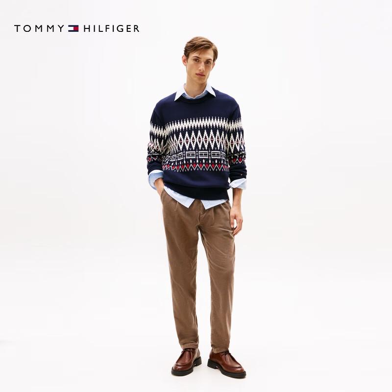 Tommy Hilfiger Unisex American Retro Fair Isle Jacquard Knit Sweater