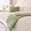 New Autumn Winter Sofa Cover Anti-skid Modern Couch Cushion Solid Color Geometric Plush Cushion Universal Thickening Couch Cover