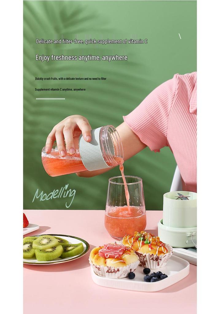 Portable USB Rechargeable Multifunctional Juicer Cup