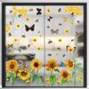 9 Sheets Reusable Spring Window Clings Sticker with Bright Color and Rich Pattern for Shopkeepers and Home Decoration