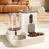 2-in-1 Pet Feeder and Water Dispenser Combo Set, Automatic Food and Water Dispenser for Small To Medium Cats and Dogs