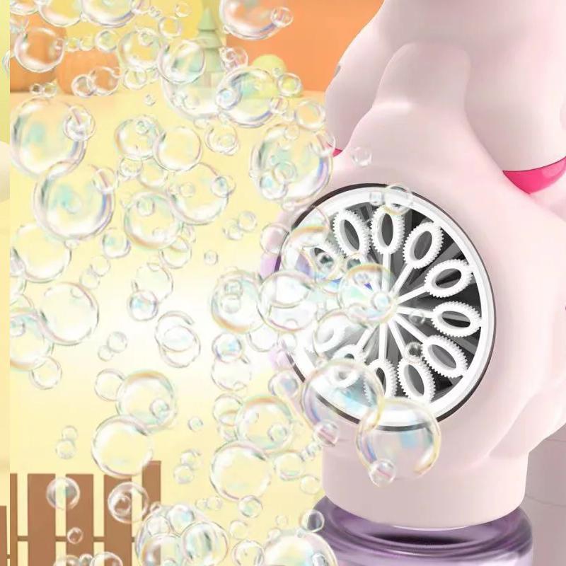 Unicorn Elektrikli Baloncuk Tabancası Çocuk Oyuncak Baloncuk Makinesi Işıklı Otomatik Sabun Üfleyici Dış Mekan Partisi Çocuk Hediyesi Fantastik oyuncaklar