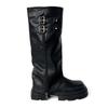 Boots Women's thick-soled height-increasing high boots 2025 new knee-length boots Small pants muffin-bottom knight