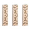 3pcs Bohemian Style Wall Vases Wooden Flower Vase Dried Flower Decor Fake Plant Home Decoration